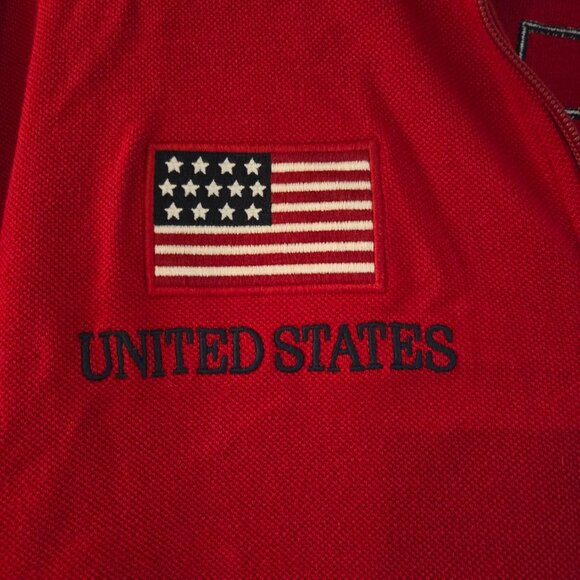 MEN'S POLO RALPH LAUREN BIG PONY USA TRACK JACKET PIQUE COTTON XXL FLAG - Picture 5 of 6